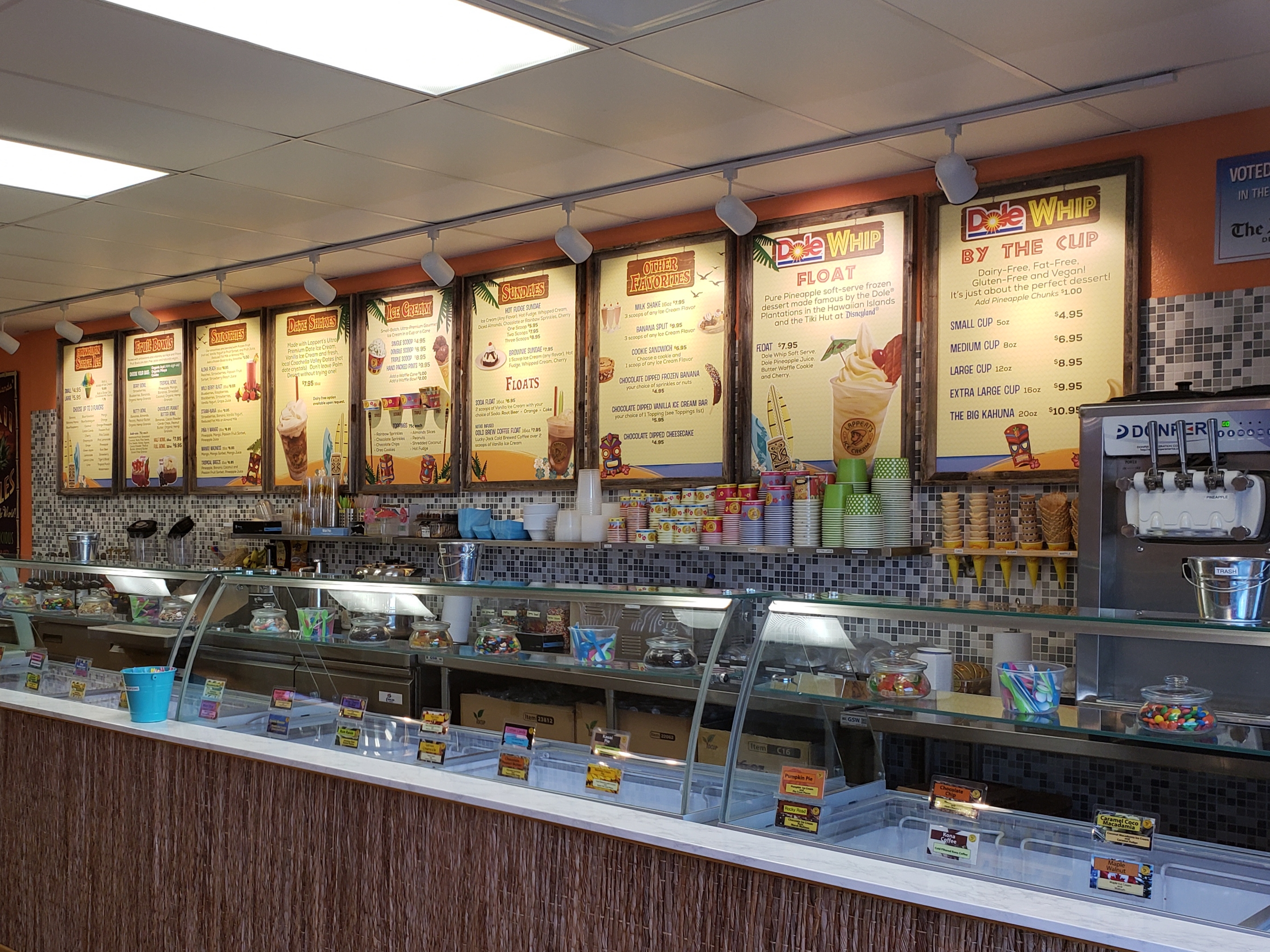 the Lappert’s Premium Gourmet Ice Cream in Palm Desert, CA